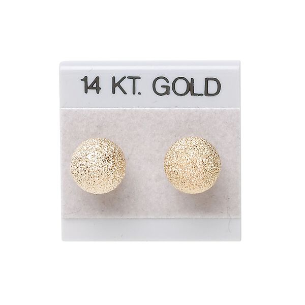 Earring card, flocked plastic, grey and black, 1x1-inch square with "14 KT. GOLD." Sold per pkg of 25. image number 0