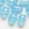 Millefiori glass 1pkg2oz, barrel bead translucent multicolored 17x12mm-18x13mm image number 0