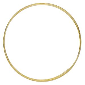 Memory wire, Beadalon®, gold-plated carbon steel, 4-5/8 inch round necklace, 1mm thick extra heavy duty. Sold per 0.5-ounce pkg, approximately 5 loops.