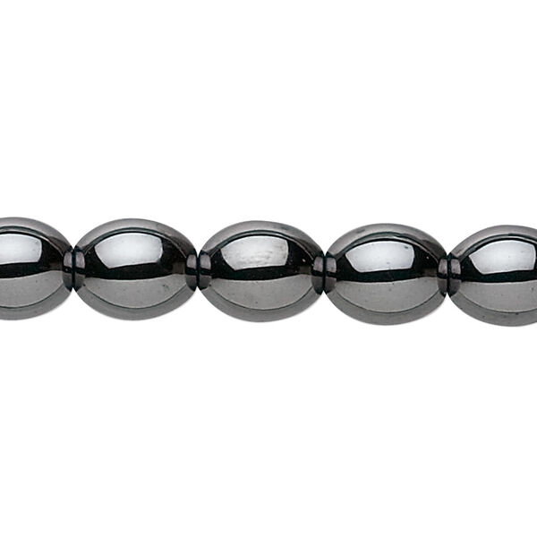 Bead, Hemalyke™ (man-made), 10x8mm oval. Sold per 15-1/2" to 16" strand. image number 0