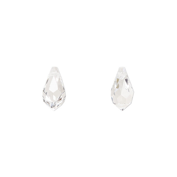 Briolette 144pk crystal, Preciosa Czech crystal 11x5.5mm pendant drop image number 0