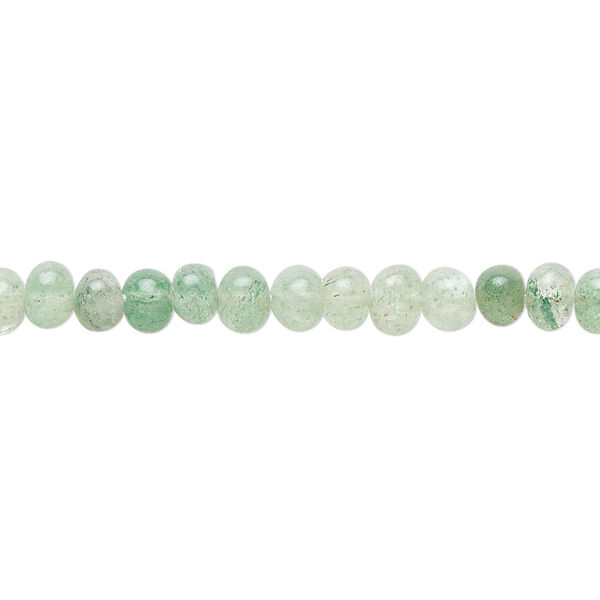 Bead, green aventurine (natural), shaded, 4-6mm hand-cut uneven round, C grade, Mohs hardness 7. Sold per 14-inch strand, approximately 95 beads. image number 0