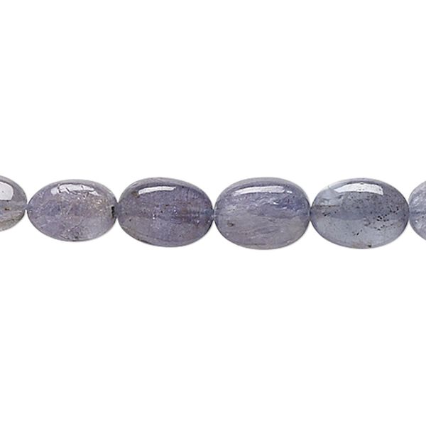 Tanzanite 1pkg1,hand-cut puffed oval bead 15.5-16 inch graduated 5x4mm-10x7mm image number 0