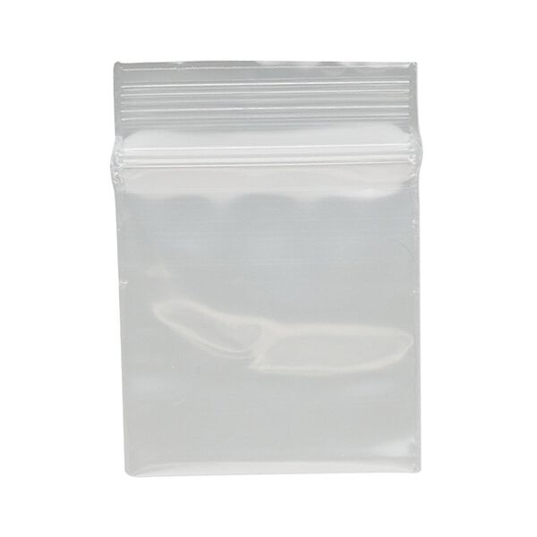 Bag, Tite-Lip™, plastic, clear, 1x1-inch top zip. Sold per pkg of 100. image number 1