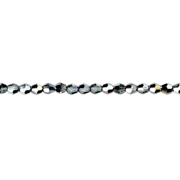 Bead 12pk aquamarine golden Sahara, Crystal Passions® 3mm round 5000 image number 0