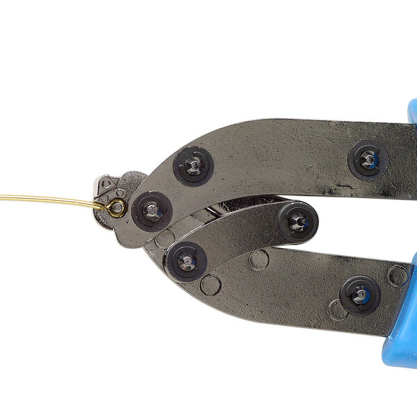 Pliers, The Bead Buddy® E-Z Looper™, acrylic and steel, turquoise blue, creates 1.5mm loop (inside diameter), 6-1/2 inches. Sold individually. image number 1