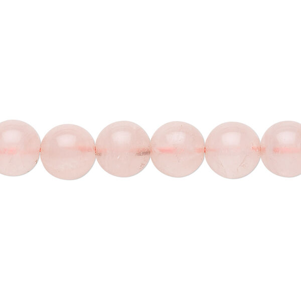 Bead, rose quartz (dyed), 8mm round, B grade, Mohs hardness 7. Sold per 15-1/2" to 16" strand. image number 0