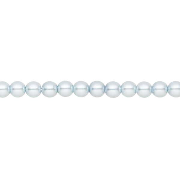 Pearl 600pk light blue, Preciosa Czech crystal 4mm round image number 0