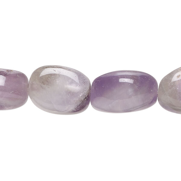 Banded amethyst 1pkg1, nugget bead natural, 15 inch small image number 0