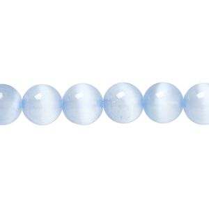 Selenite 1pkg1, round bead 15.5-16 inch 8mm