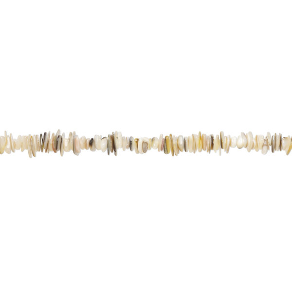 Bead 1pkg1, black lip shell / gold lip shell / mother-of-pearl shell (natural / bleached), small to large chip, 15 inches. image number 1