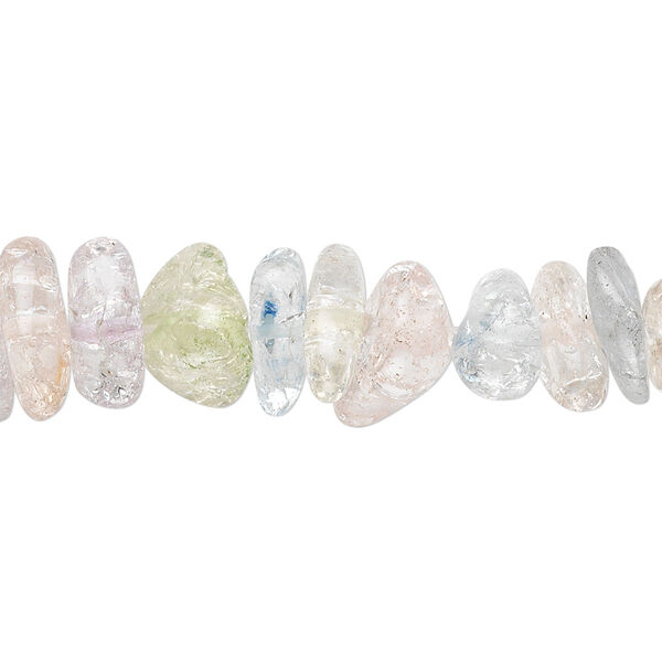 Ice flake quartz 1pkg1, chip bead 15.5-16 inch medium image number 0