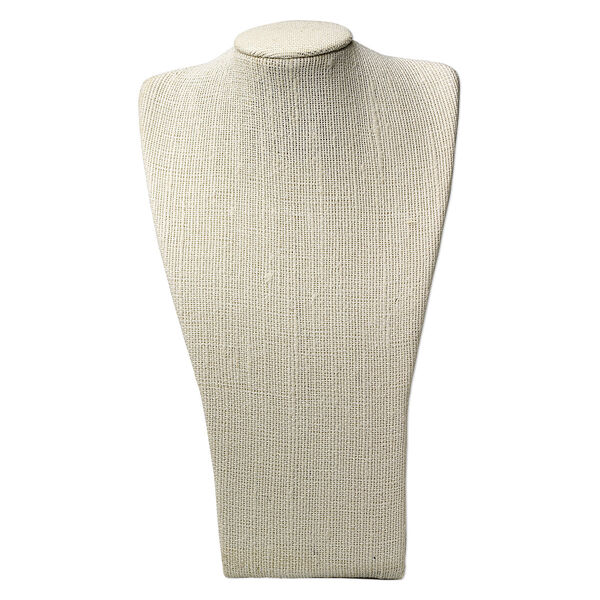 Display, necklace, hemp, 11 x 6-1/2 x 3-1/4 inches. Sold individually. image number 0