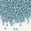 Seed bead, Preciosa Ornela Czech glass, 1pkg50g, 2.8-3.2mm rocaille, opaque matte terra dyed ocean mist chalkwhite (06432) image number 0