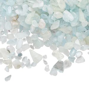 Aquamarine 1pkg1, undrilled inlay chip 2 oz mini