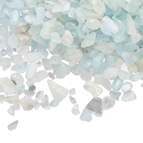 Aquamarine 1pkg1, undrilled inlay chip 2 oz mini image number 0