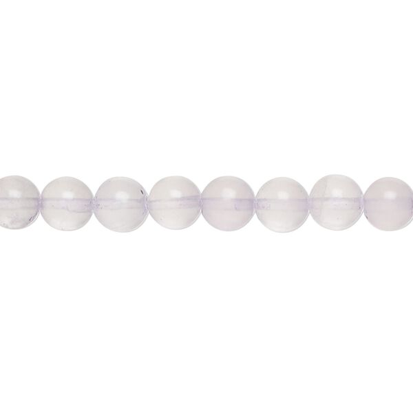 Quartz crystal / amethyst 1pkg1, round bead 15 inch 5-7mm image number 0