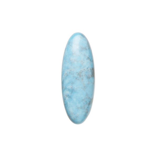 Cabochon, turquoise (assembled), 22x8mm calibrated oval, Mohs hardness 5 to 6. Sold individually. image number 0