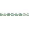 Green aventurine 1pkg1, wavy oval bead natural, 15 inch 24x18mm-25x18mm image number 1
