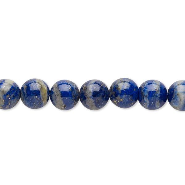 Lapis lazuli 1pkg1, round bead natural 15 inch 7-8mm image number 0