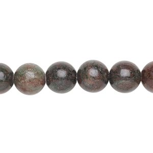 Kashgar garnet 1pkg1, round bead natural 15.5-16 inch 10mm