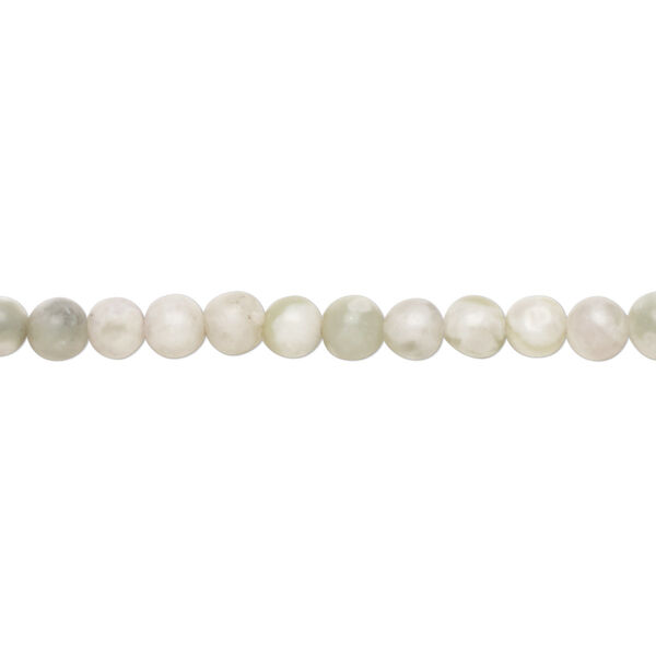 Peace "jade" 1pkg1, round bead natural B grade, 15.5-16 inch 4mm image number 0