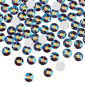 Flat back 1pkg144 vivid Siam foil back, Preciosa MAXIMA Czech crystal rhinestone, 4.6-4.8mm chaton rose round SS20