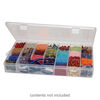 Organizer, plastic, 14x9x2 inch rectangle with 28 adjustable compartments. Sold individually. image number 0