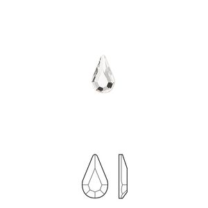 Flat back 360pk crystal foil back, Preciosa MAXIMA Czech crystal rhinestone 8x4.8mm pear