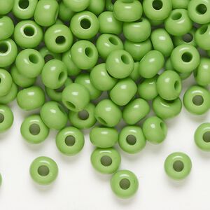 Seed bead, Preciosa Ornela Czech glass, pkg/50g, #2 rocaille, opaque mint green, (53230).