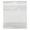 Bag, Tite-Lip™, plastic, clear and white, 3-inch top zip with block and hole. Sold per pkg of 1,000. image number 1