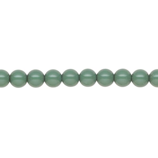 Pearl 500pk sage green, Preciosa Czech crystal 5mm round image number 0