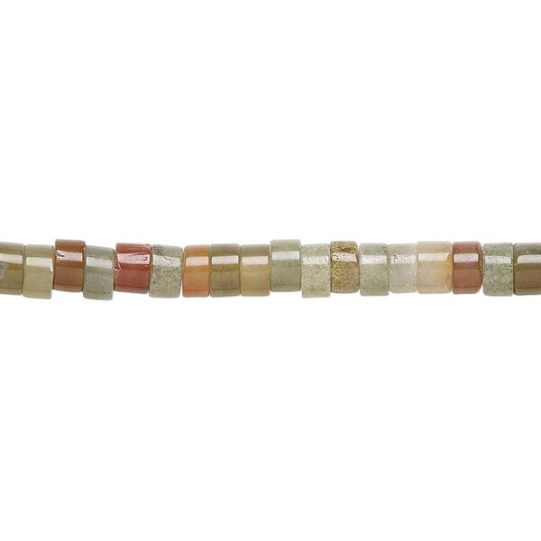 Fancy jasper 1pkg1, heishi bead natural 15.5-16 inch 4x2mm image number 0