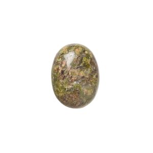 Unakite 1pkg6, calibrated oval cab natural 16x12mm