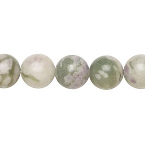 Peace "jade" 1pkg1, round bead natural 15.5-16 inch 10mm