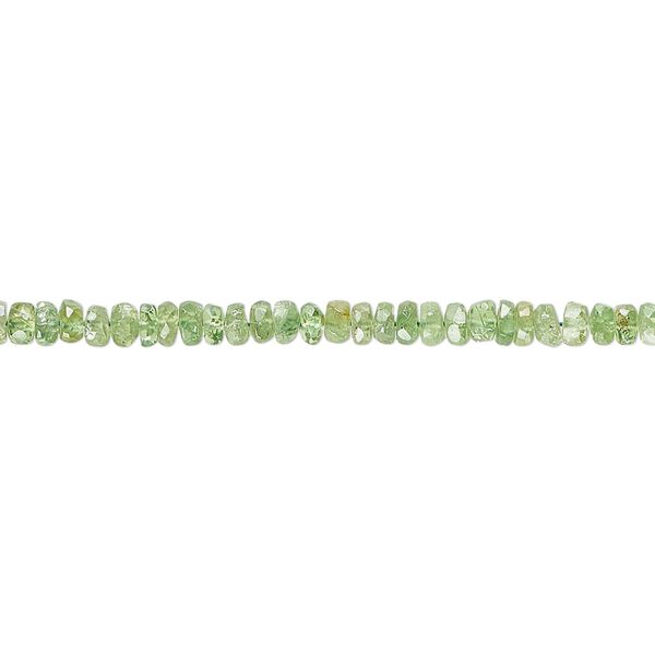 Chrome diopside 1pkg1, hand-cut faceted rondelle bead natural 6 inch 3x1mm-3x2mm image number 0