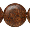 Rhyolite 1pkg1, puffed flat round bead, 14 inch 34-35mm image number 0