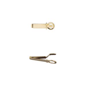 Clasp tab box 1pkg10, gold-plated, 12x4mm replacement, brass