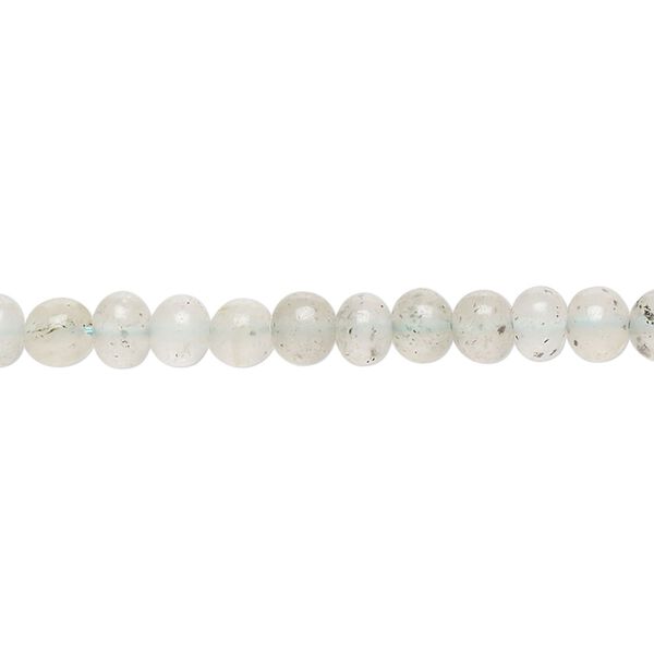 Moss aquamarine 1pkg1, hand-cut rondelle bead light 14 inch 4x3mm-6x4mm image number 0