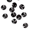 Drop 12pk jet, Crystal Passions® 8mm pendant mini disk 6428 image number 1