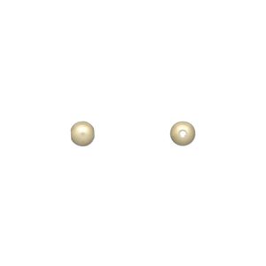 Bead, 14Kt gold-filled, 4mm satin round. Sold per pkg of 10.
