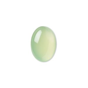 Green chalcedony 1pkg1, calibrated oval cab 18x13mm