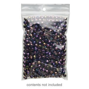 Bag, Tite-Lip™, plastic, clear, 3x4-inch top zip with hole. Sold per pkg of 1,000.