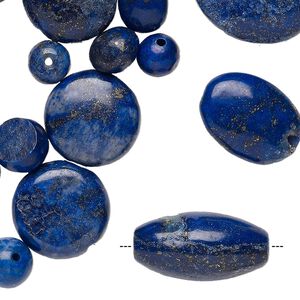 Lapis lazuli / denim lapis 1pkg1, mixed shapes bead 1/4 lb mix 6x6mm-31x30mm