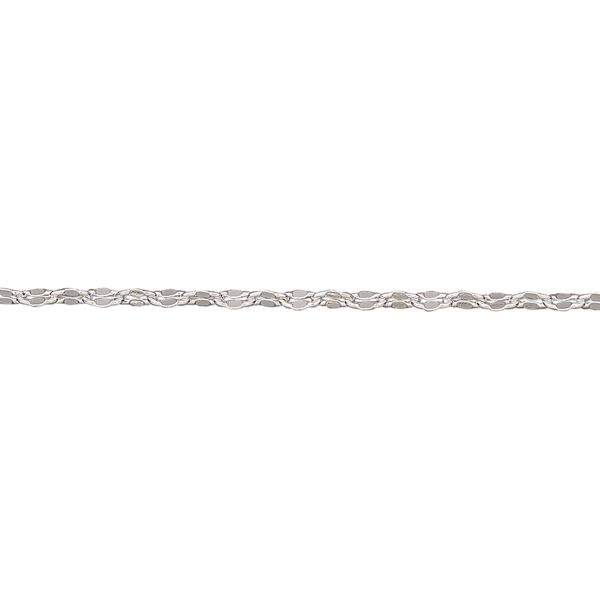 Chain, silver-plated brass, 1.8mm mirror. Sold per pkg of 5 feet. image number 0