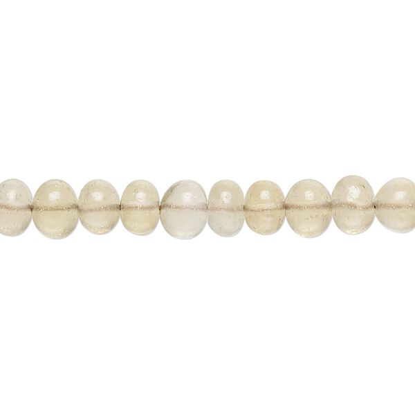 Golden quartz 1pkg1, hand-cut rondelle bead 14 inch 6x4mm-7x5mm image number 0