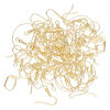 Earring mix hoop / kidney / leverback / fishhook 1pkg100 gold-plated, mixed sizes and shapes, 22-24 gauge brass / steel 50 pair image number 1
