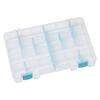 Organizer, ArtBin® tarnish inhibitor, polypropylene, clear and teal blue, 10-3/4 x 7-1/4 x 1-3/4 inches. Sold individually. image number 1