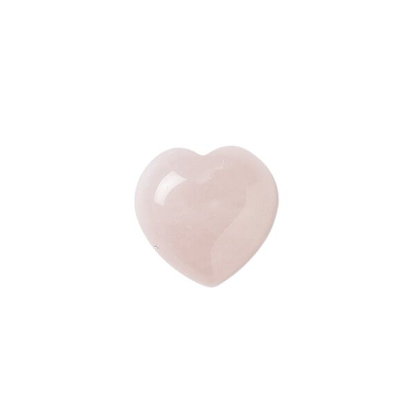 Rose quartz 1pkg2, calibrated heart cab natural 15mm image number 0