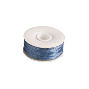 Thread, Nymo®, nylon, royal blue, size OO. Sold per 110-yard bobbin.